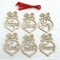 6 Pcs Christmas Decorations Wooden Ornament Xmas Tree Hanging Pendant Ornament